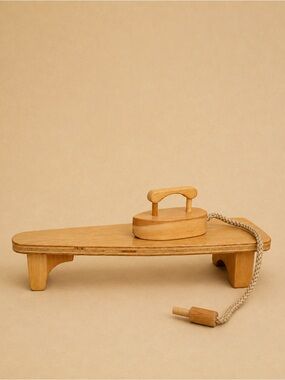 Vintage Wooden Ironing Board & Iron Set
 – Made in Canada